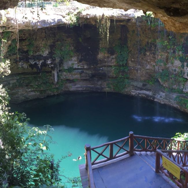 Magical cenote and meal of the day