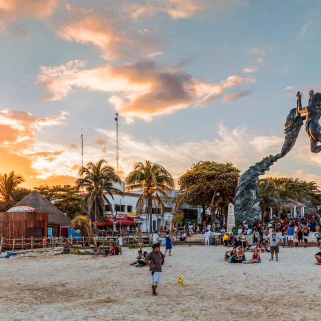 Meeting point at Playa del Carmen